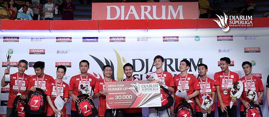 PB Djarum sebagai Runner Up Djarum Superliga Badminton 2017