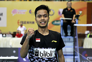 Anthony Sinisuka Ginting Menjadi Penentu Kemenangan Tim Putra Indonesia Atas Jepang