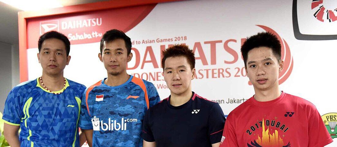 (Kiri ke Kanan) Hendra Setiawan, Rian Agung Saputro, Marcus F. Gideon, Kevin Sanjaya