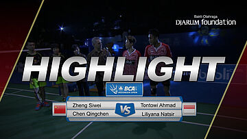 Zheng Siwei/Chen Qingchen (CHN) VS Tontowi Ahmad/Liliyana Natsir (INA) 